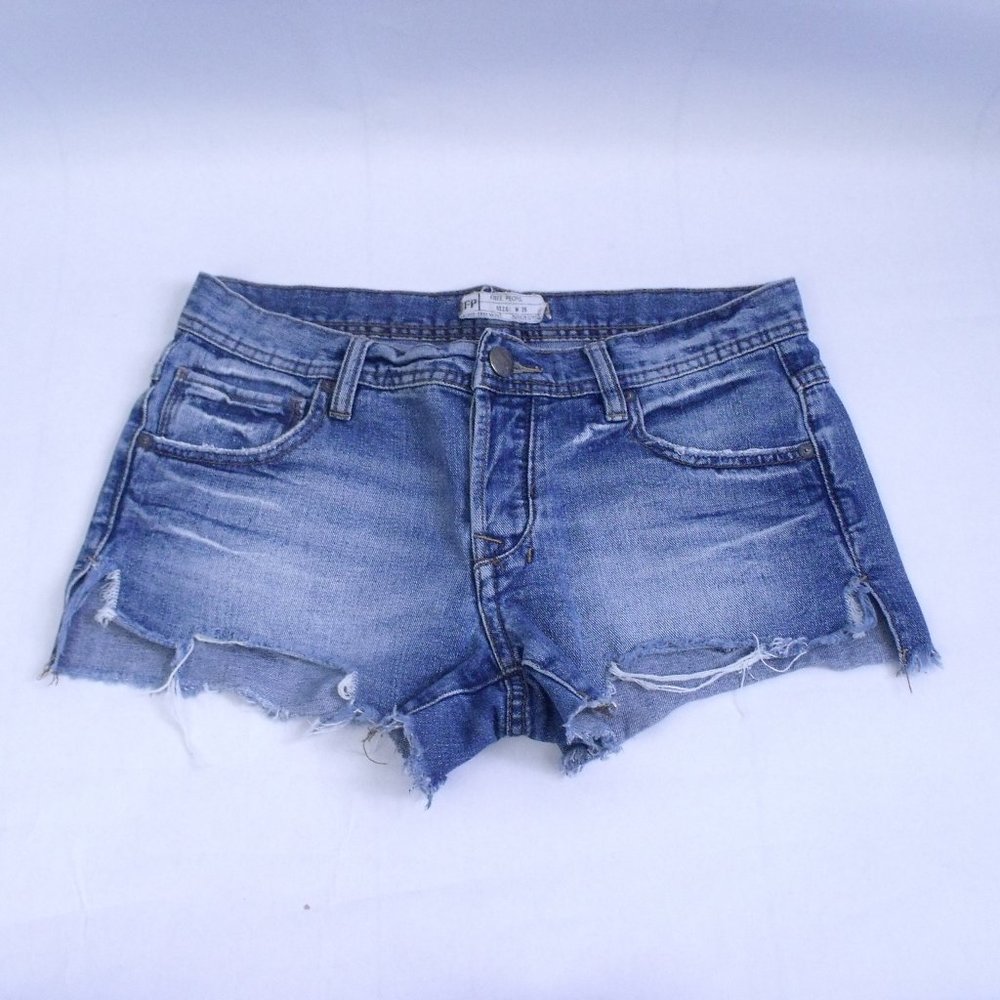 Free People Cut Off Button Fly Shorts